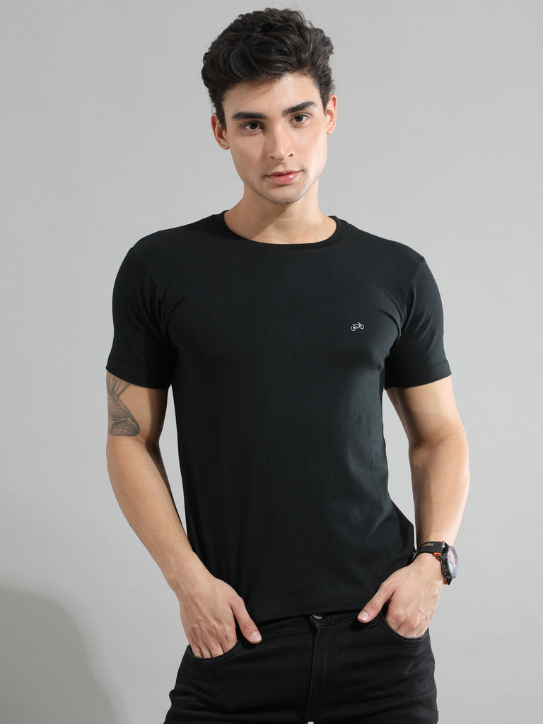Black Bamboo Fabric T-Shirt